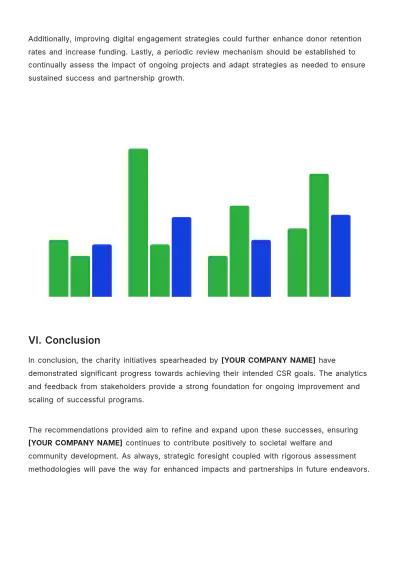 Free Charity Report Template to Edit Online
