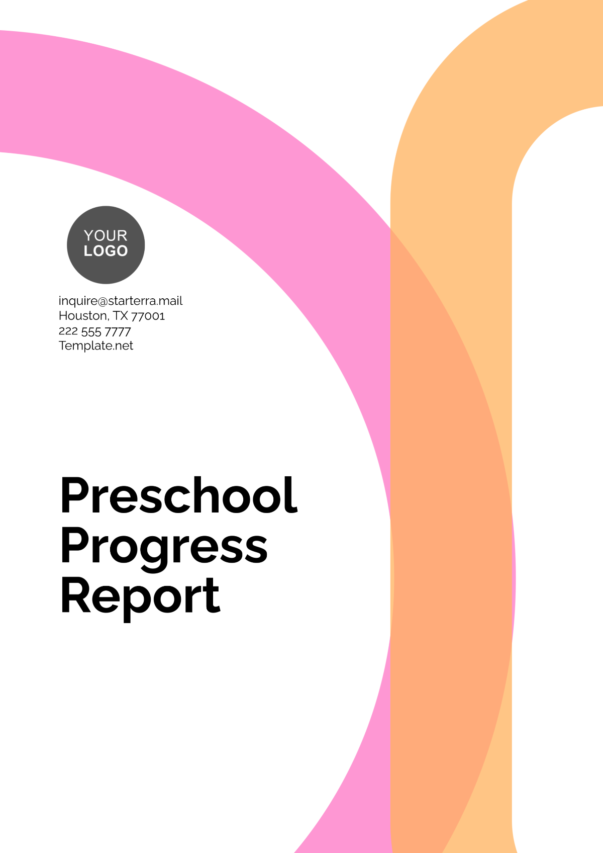 Preschool Progress Report Template - Edit Online & Download