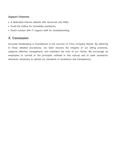Free Law Firm Timekeeping Procedure Template to Edit Online
