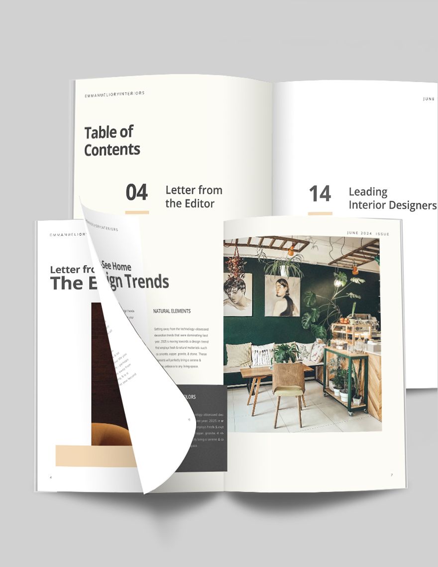 Printable Interior Design Magazine 