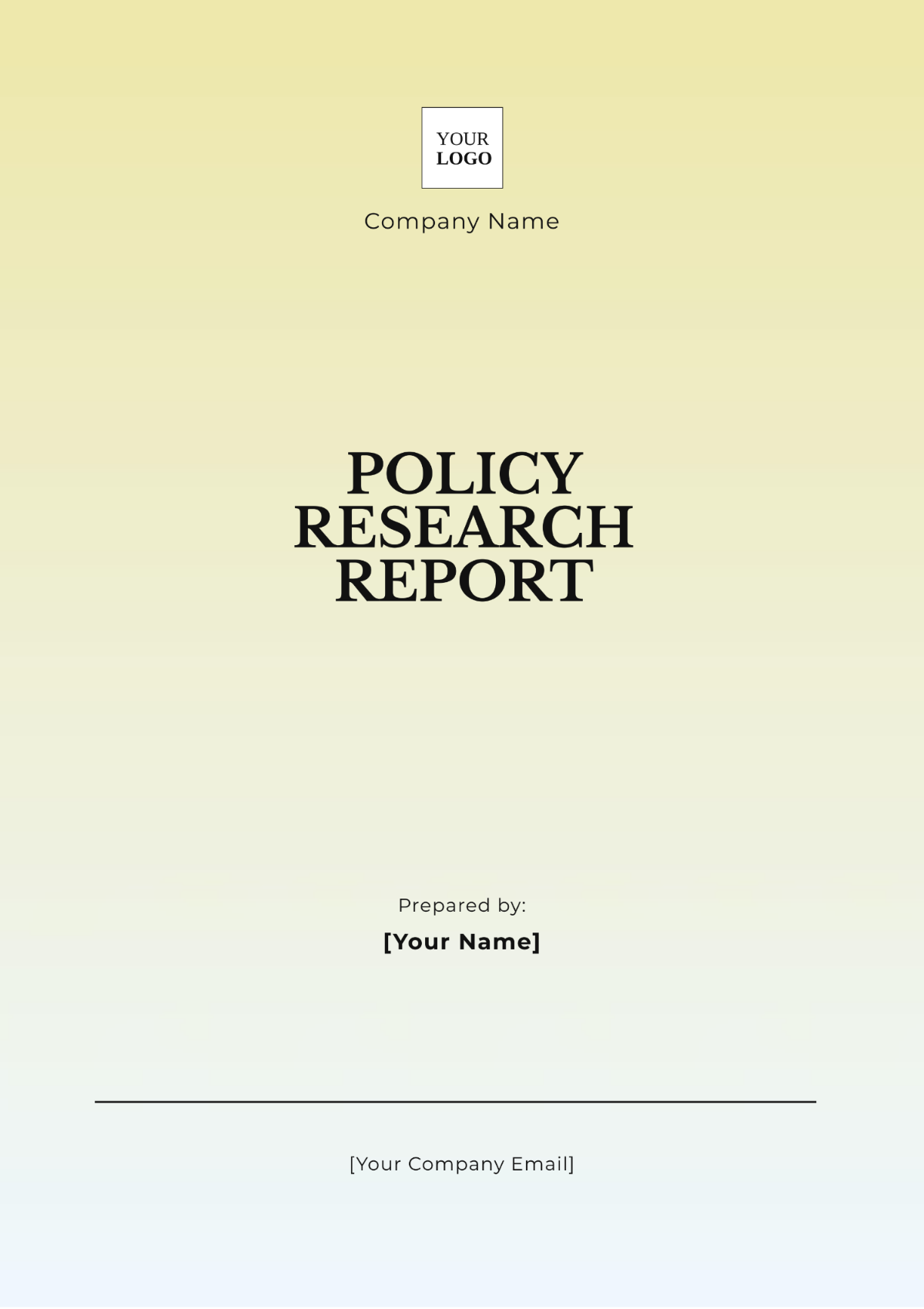 Policy Research Report Template - Edit Online & Download