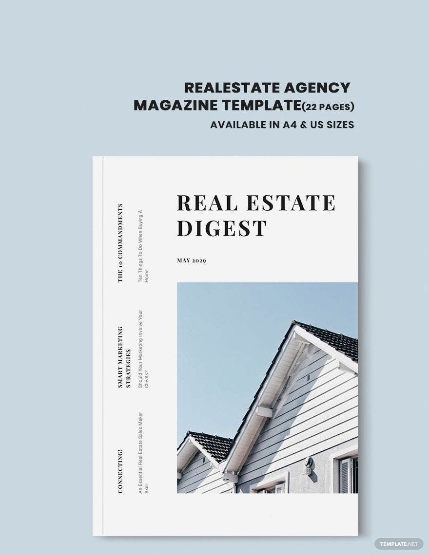 Real Estate Agency Magazine Template