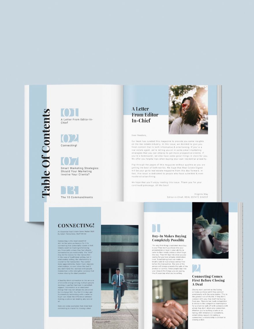 Real Estate Agency Magazine Template
