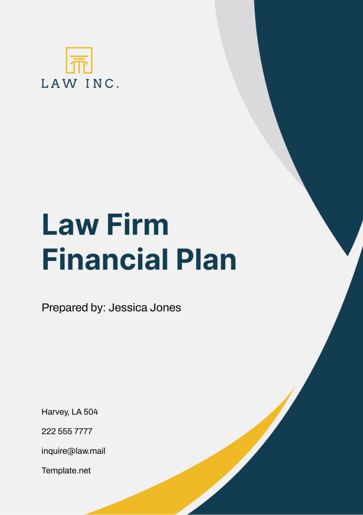 Law Firm Financial Plan Template - Edit Online & Download