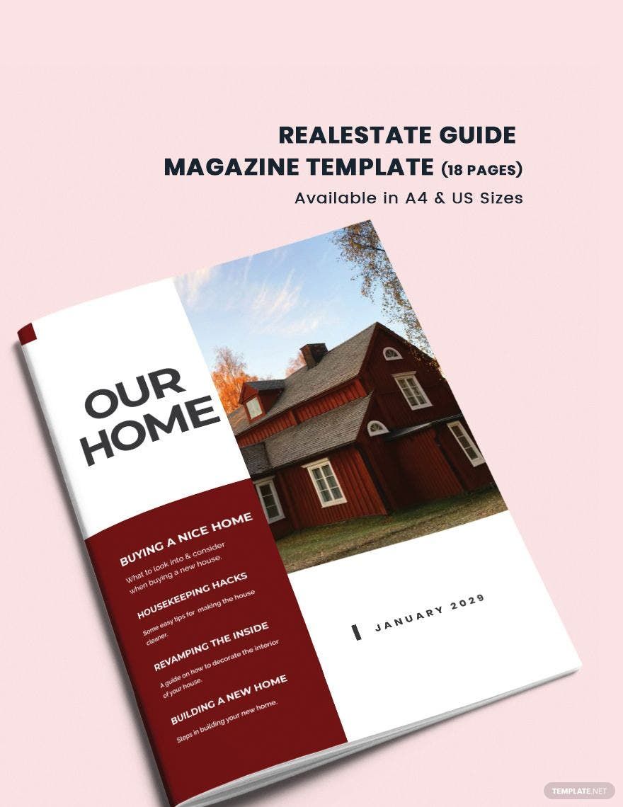 Real Estate Guide Magazine Template