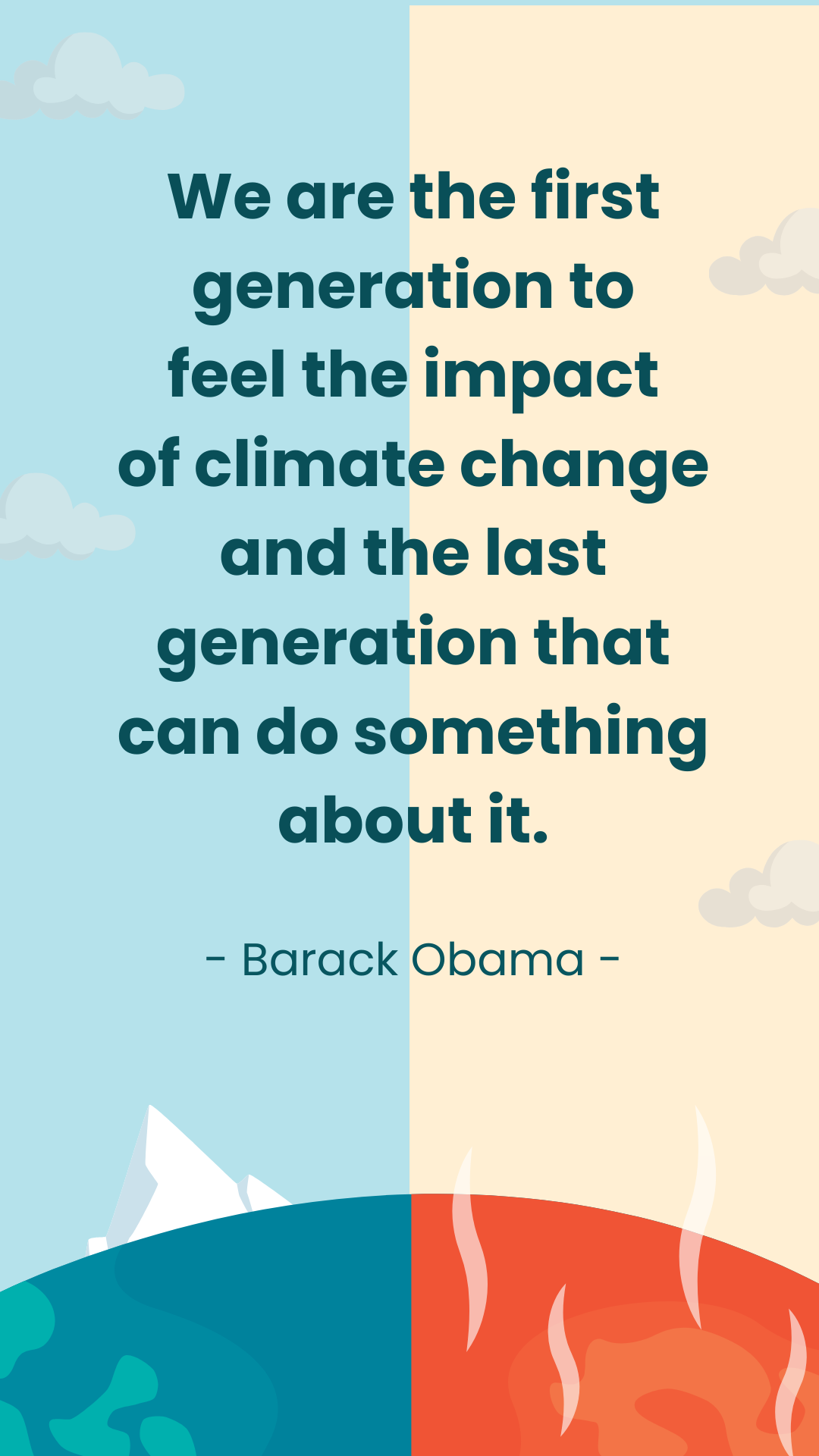 Global Warming Quote Template