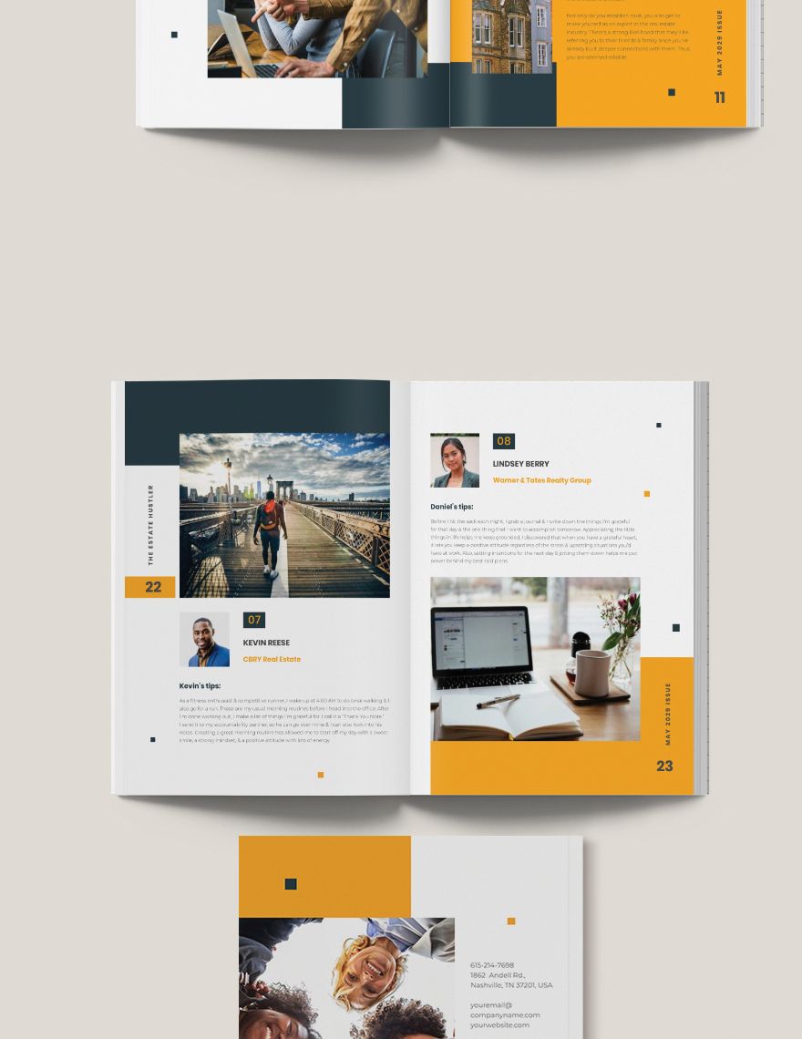Real Estate Magazine Template For Agents