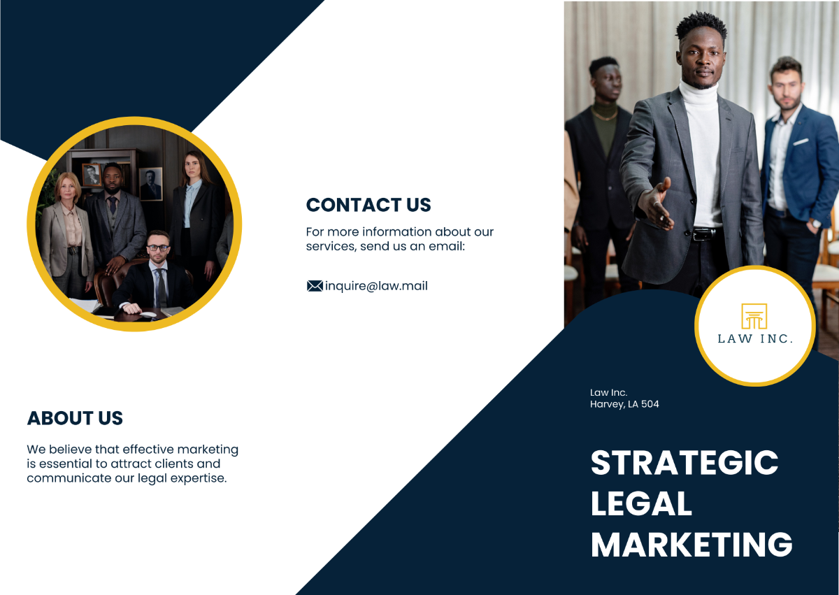 Free Law Firm Marketing Brochure Template