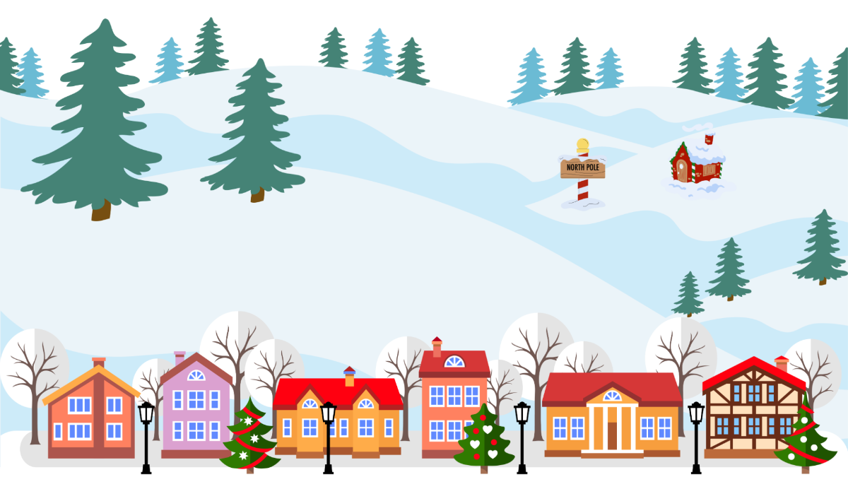 Free Christmas House Background