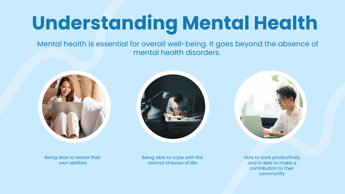 Free Mental Health Awareness Month Powerpoint Presentation Template to Edit Online