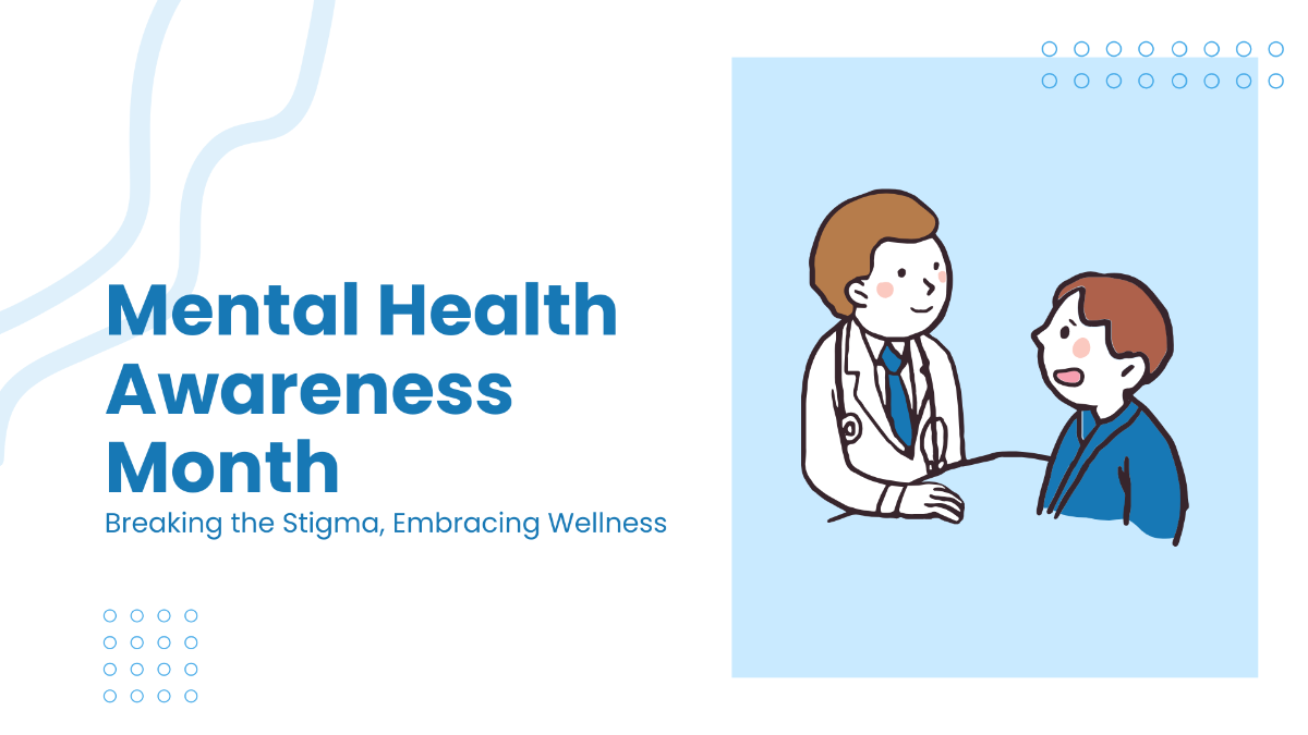Free Mental Health Awareness Month Powerpoint Presentation Template