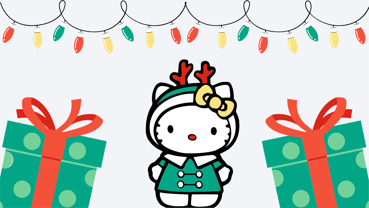 Christmas Hello Kitty Background