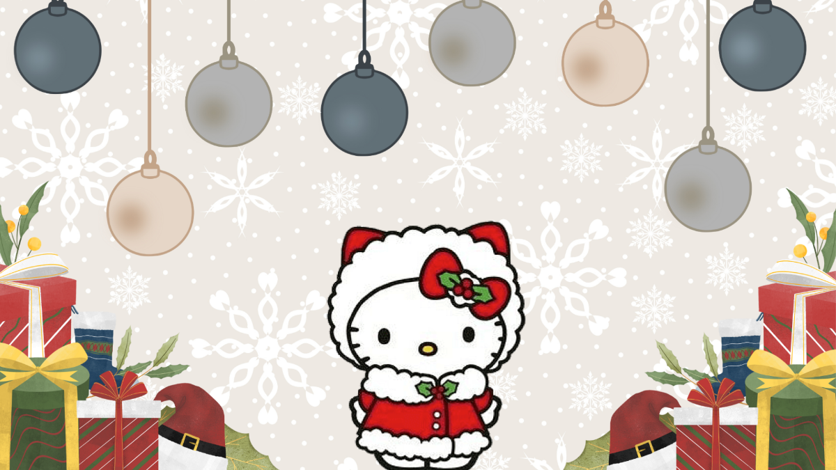 Free Christmas Hello Kitty Background