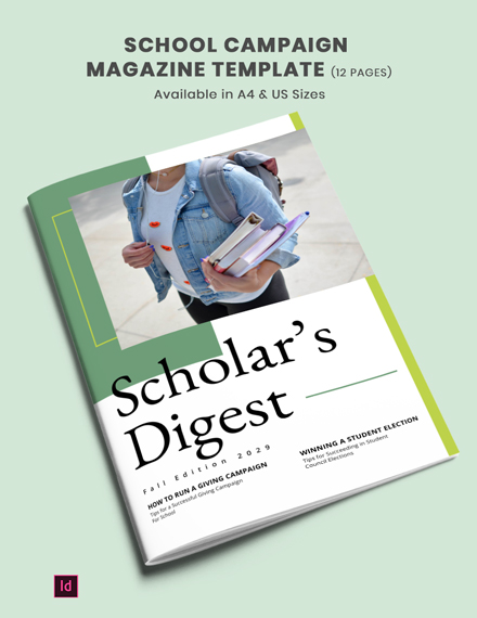 21 Editable School Magazine Templates InDesign MS Word Pages 