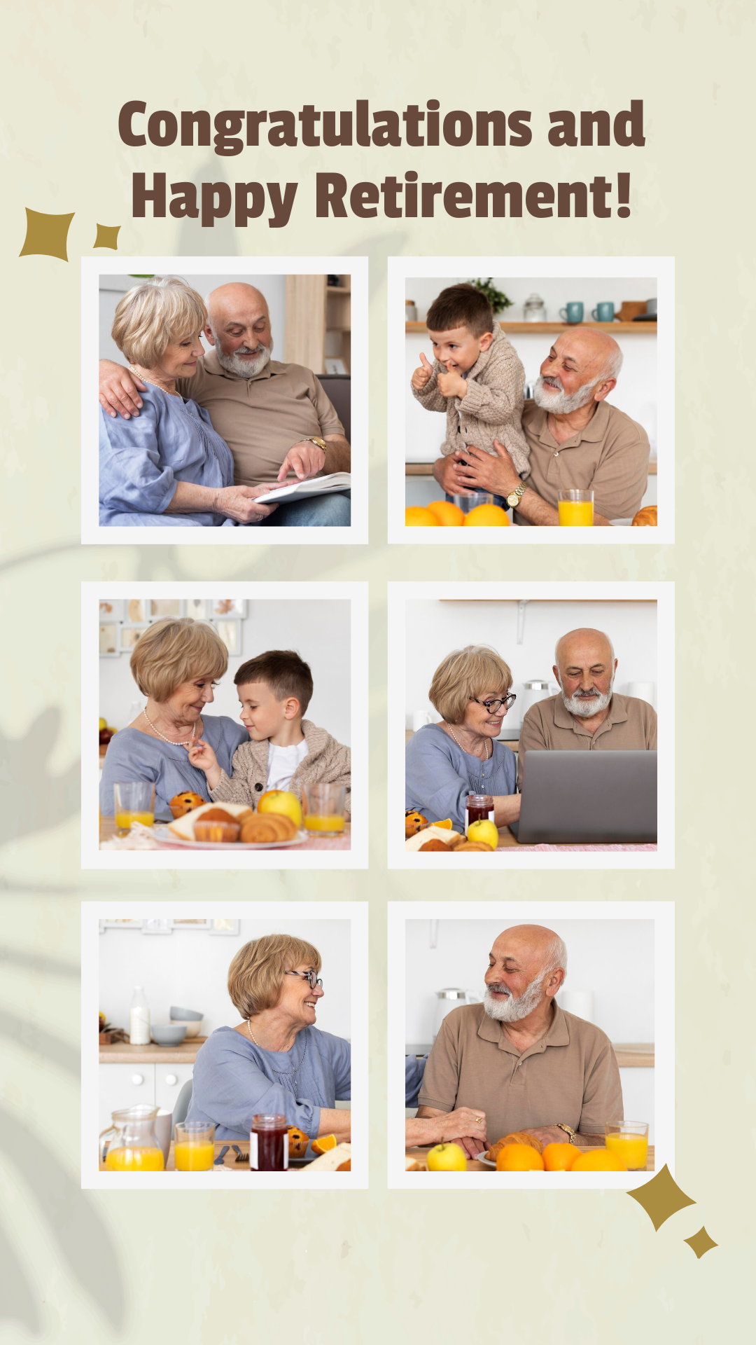 Board Retirement Photo Collage Template