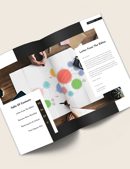 Small Business Magazine Template