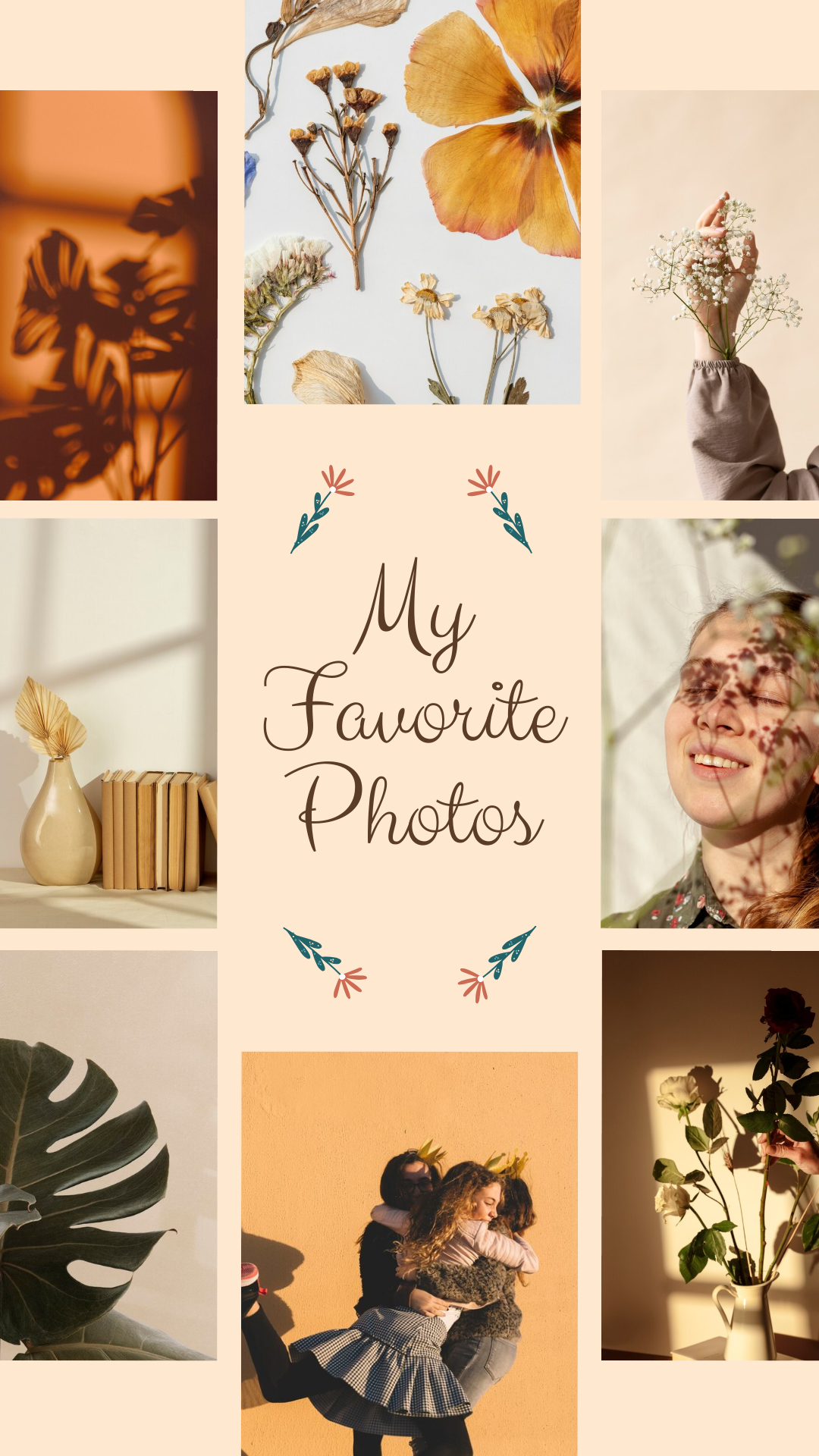 Free Aesthetic Photo Wall Collage Template