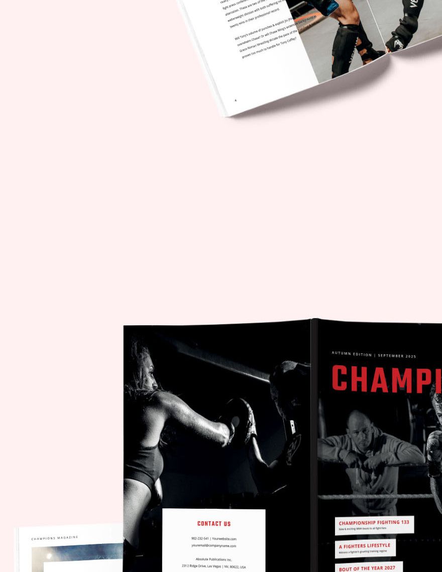 Sports Article Magazine Template