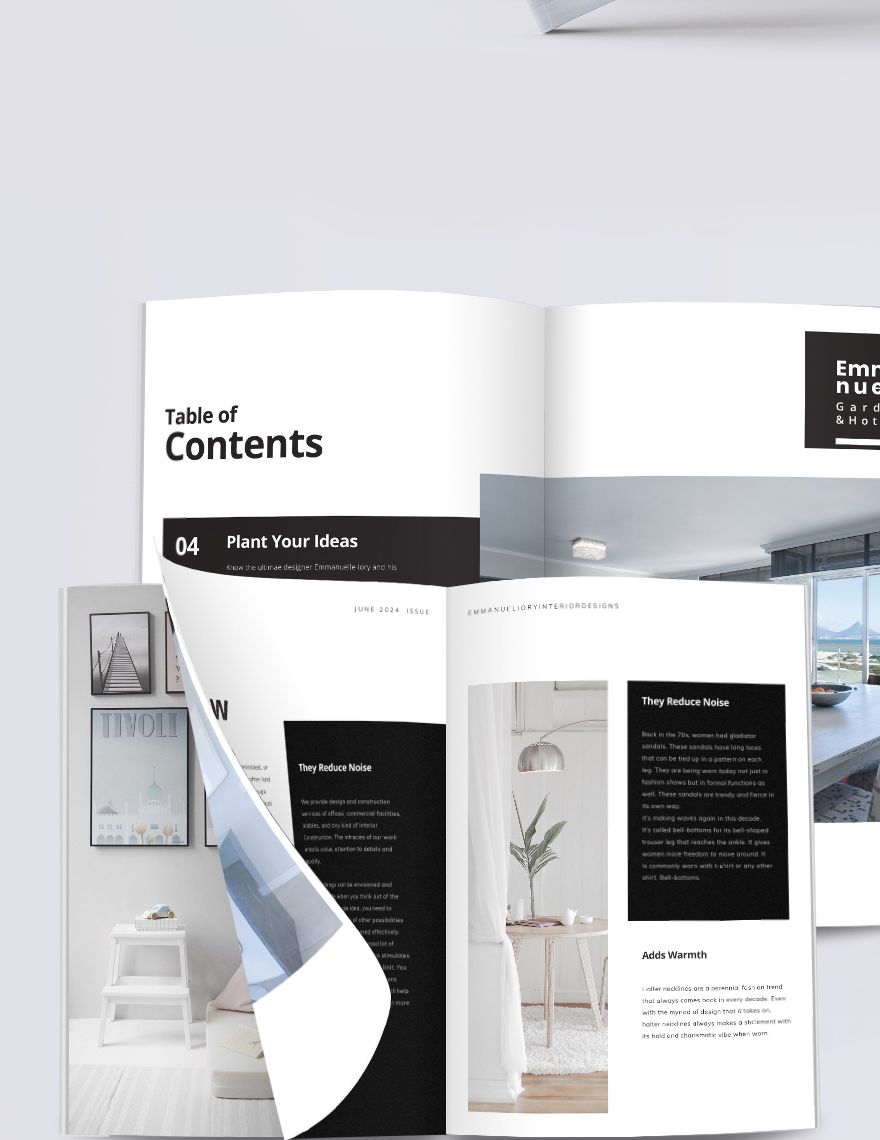 Modern Interior Design Magazine Template
