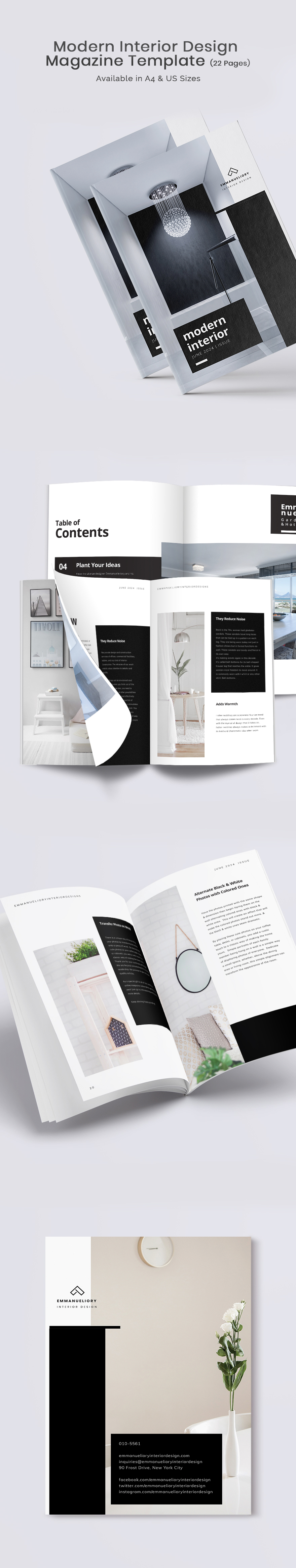 Modern Interior Design Magazine Template