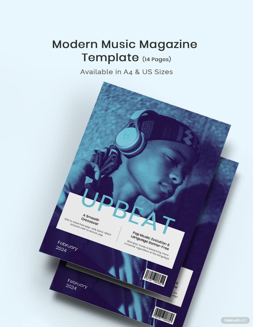 Modern Music Magazine Template