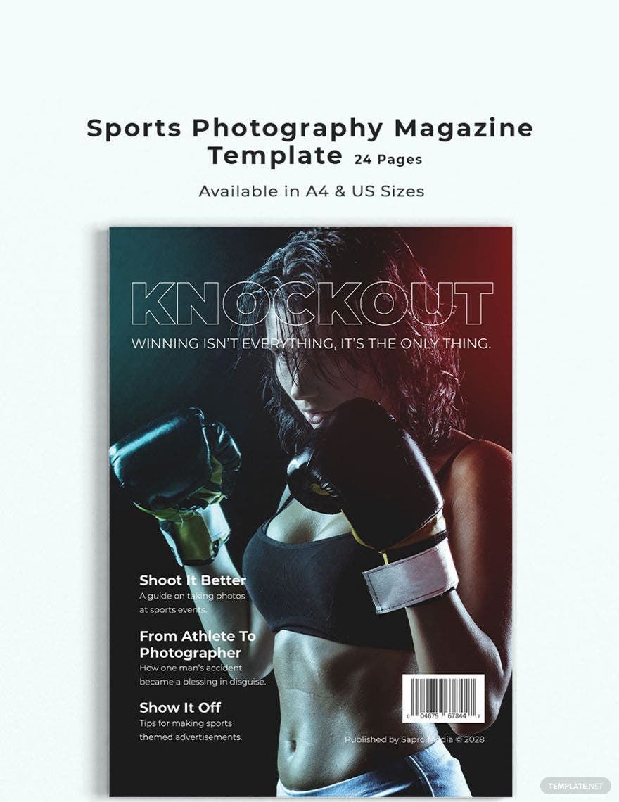 Sports Photography Magazine Template