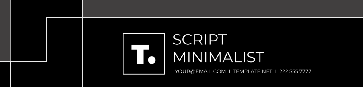 Script Minimalist Header