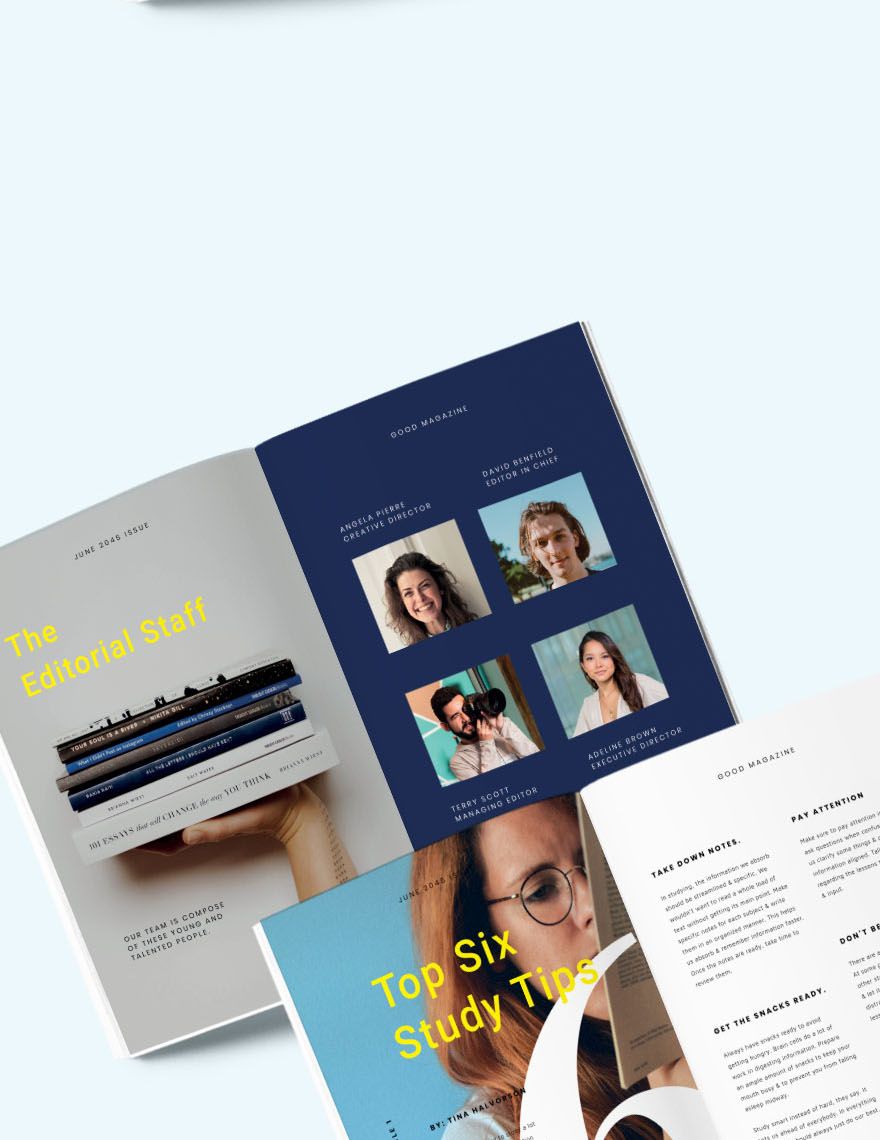 Student Article Magazine Template