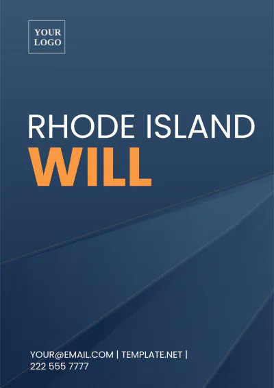 Free Rhode Island Will Template to Edit Online