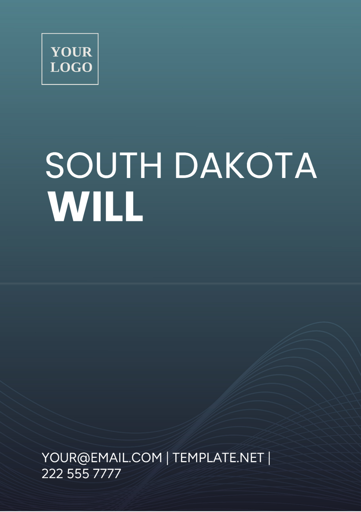 Free South Dakota Will Template