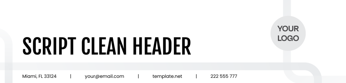 Script Clean Header Template - Edit Online & Download Example ...