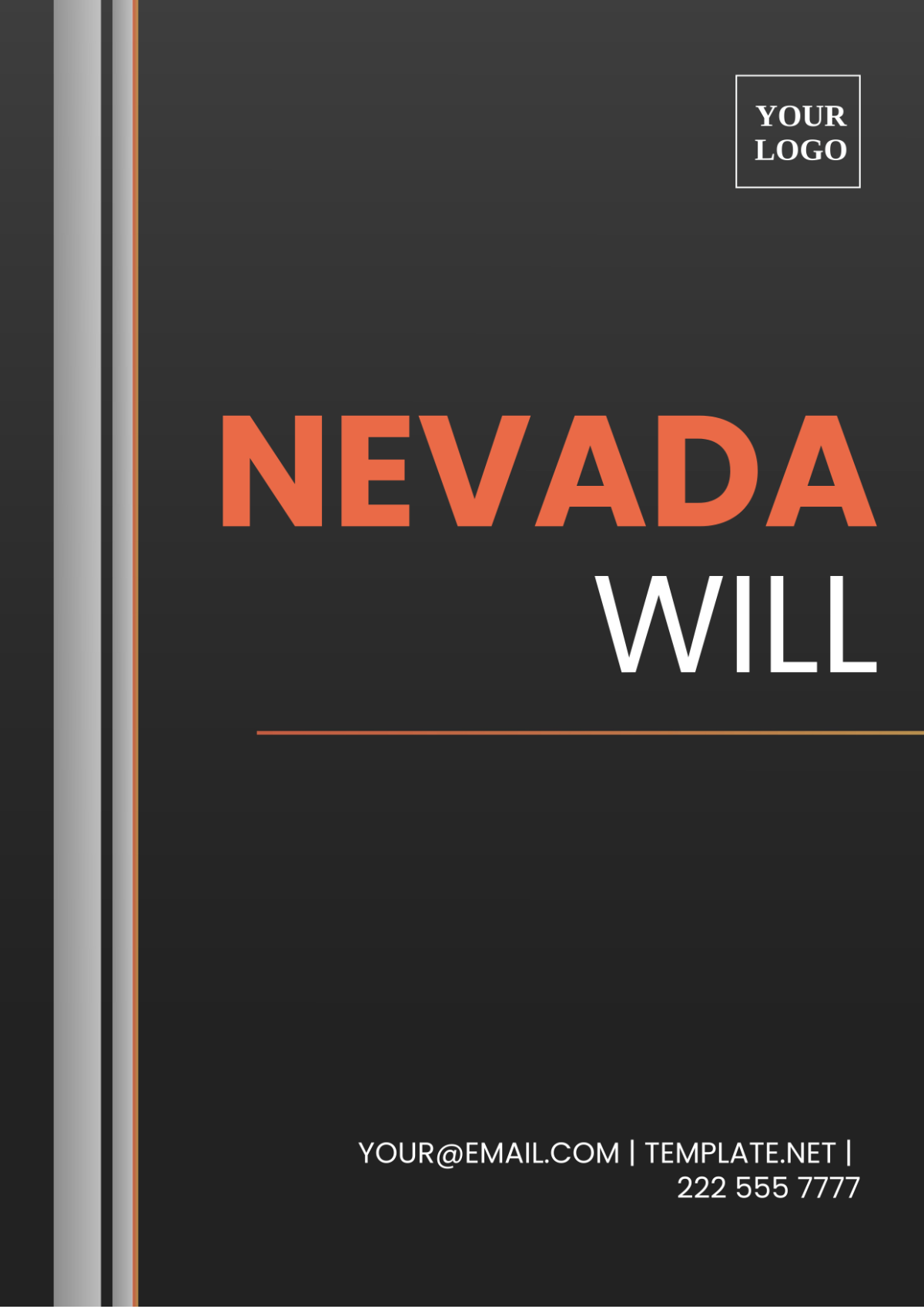 Free Nevada Will Template