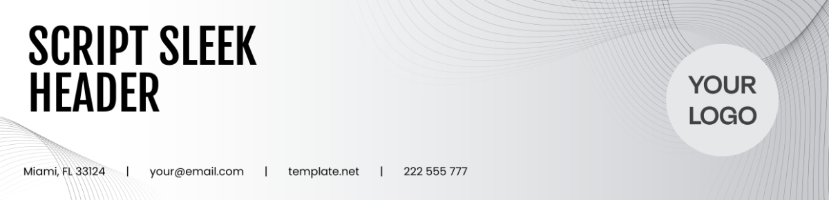 Script Sleek Header Template - Edit Online & Download Example ...
