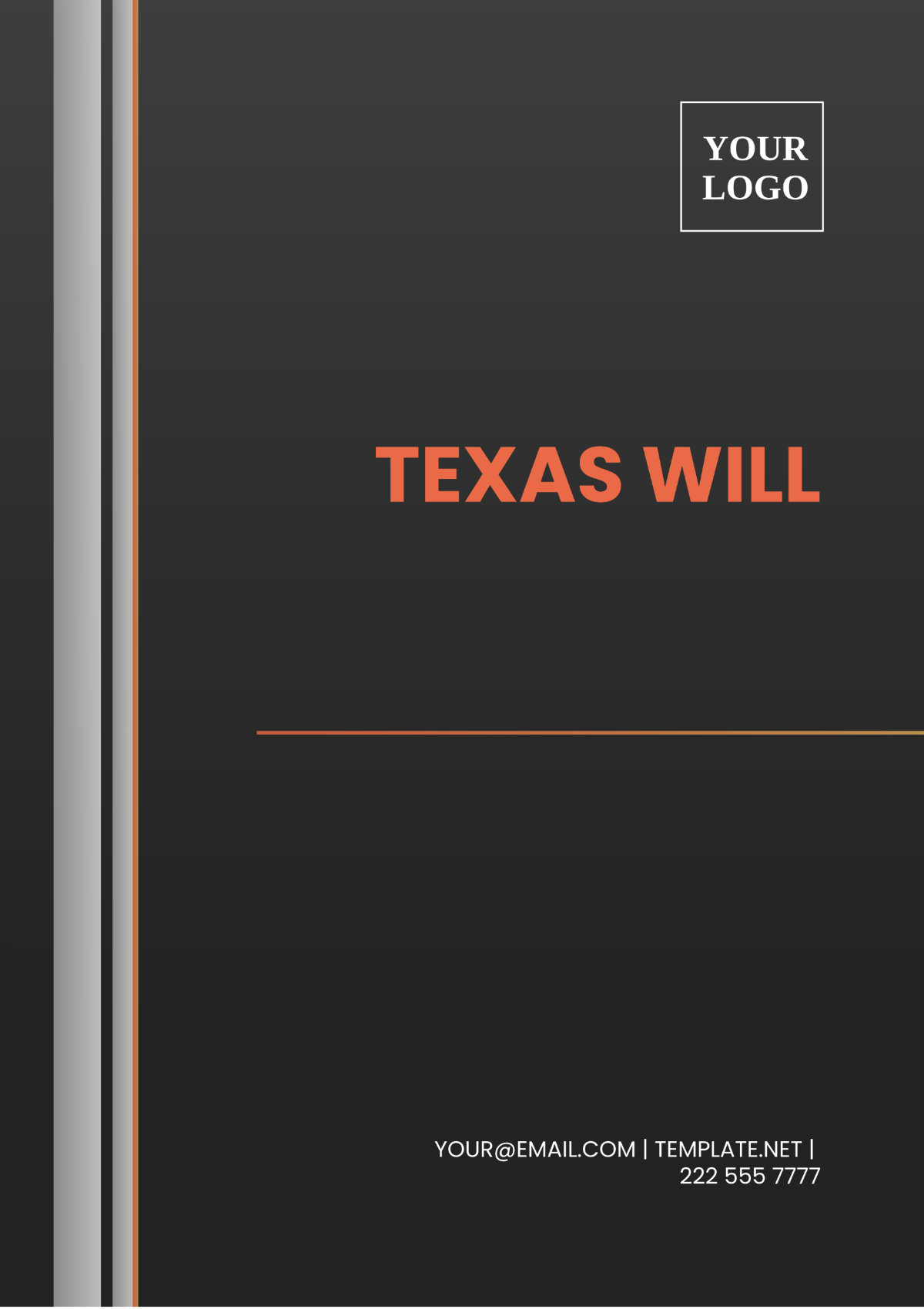 Texas Will Template - Edit Online & Download