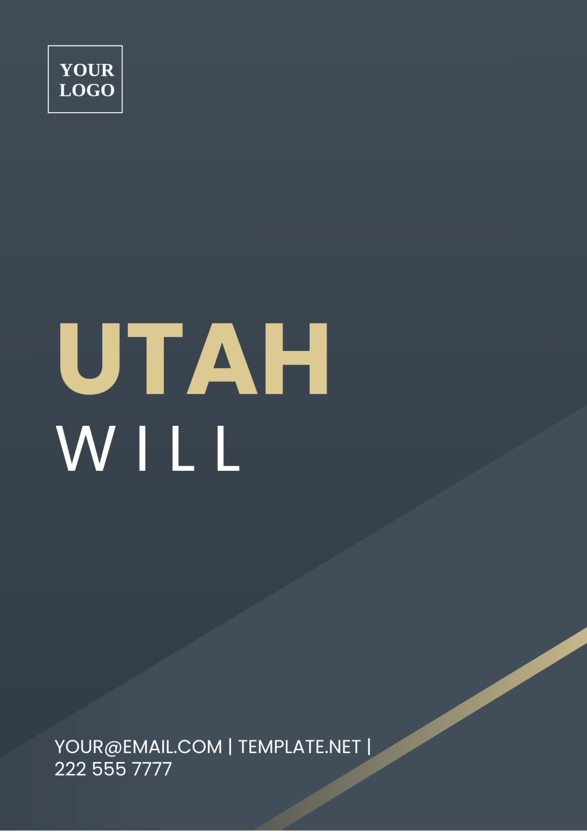 Utah Will Template