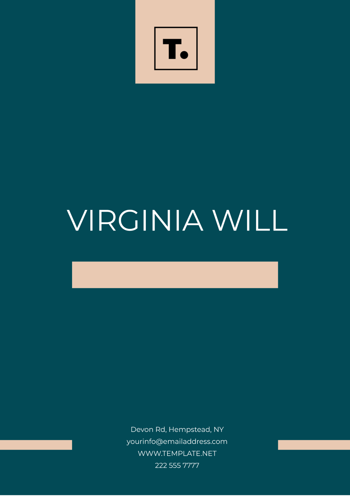 Virginia Will Template - Edit Online & Download