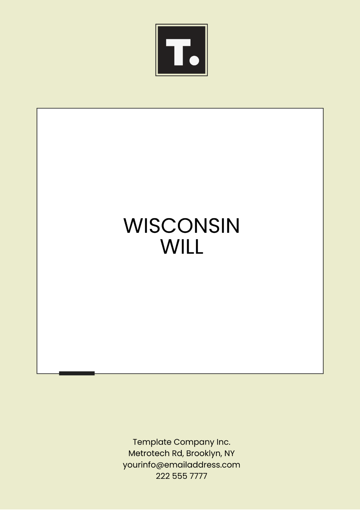 Wisconsin Will Template - Edit Online & Download