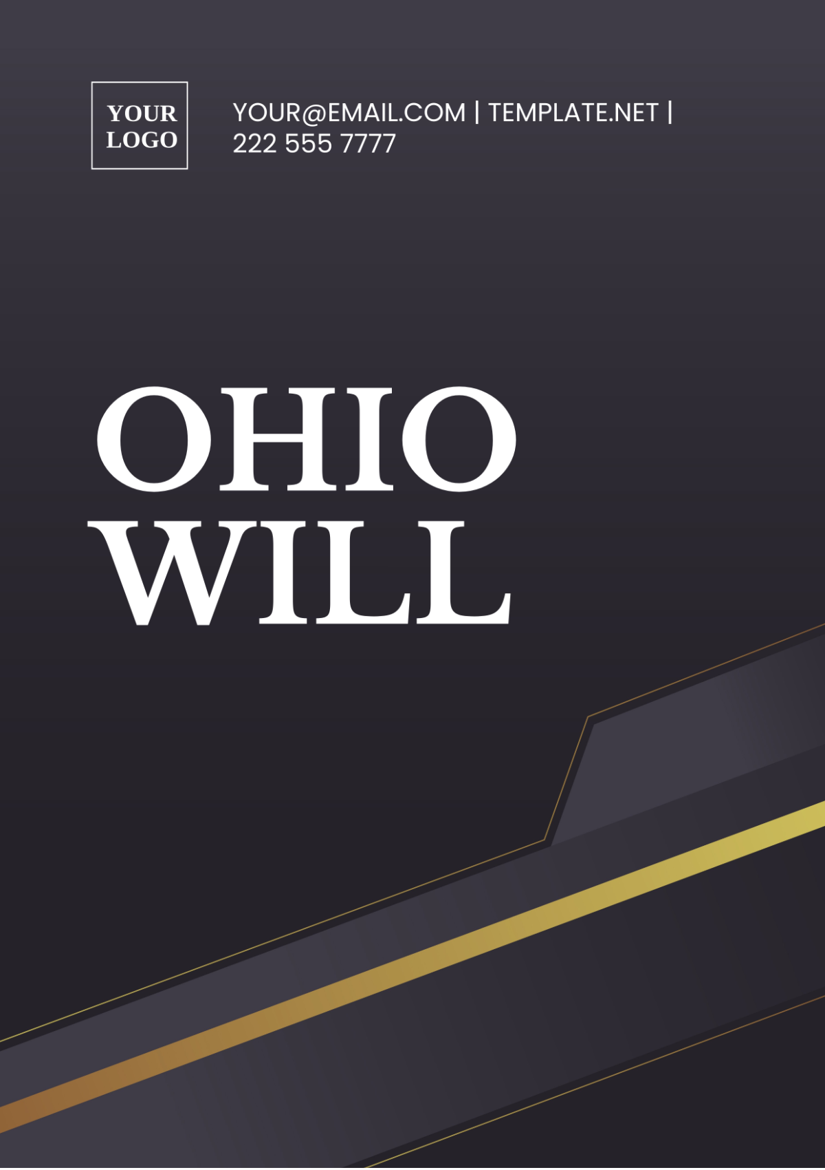 Free Ohio Will Template
