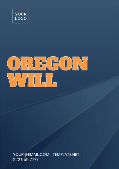 Free Oregon Will Template to Edit Online
