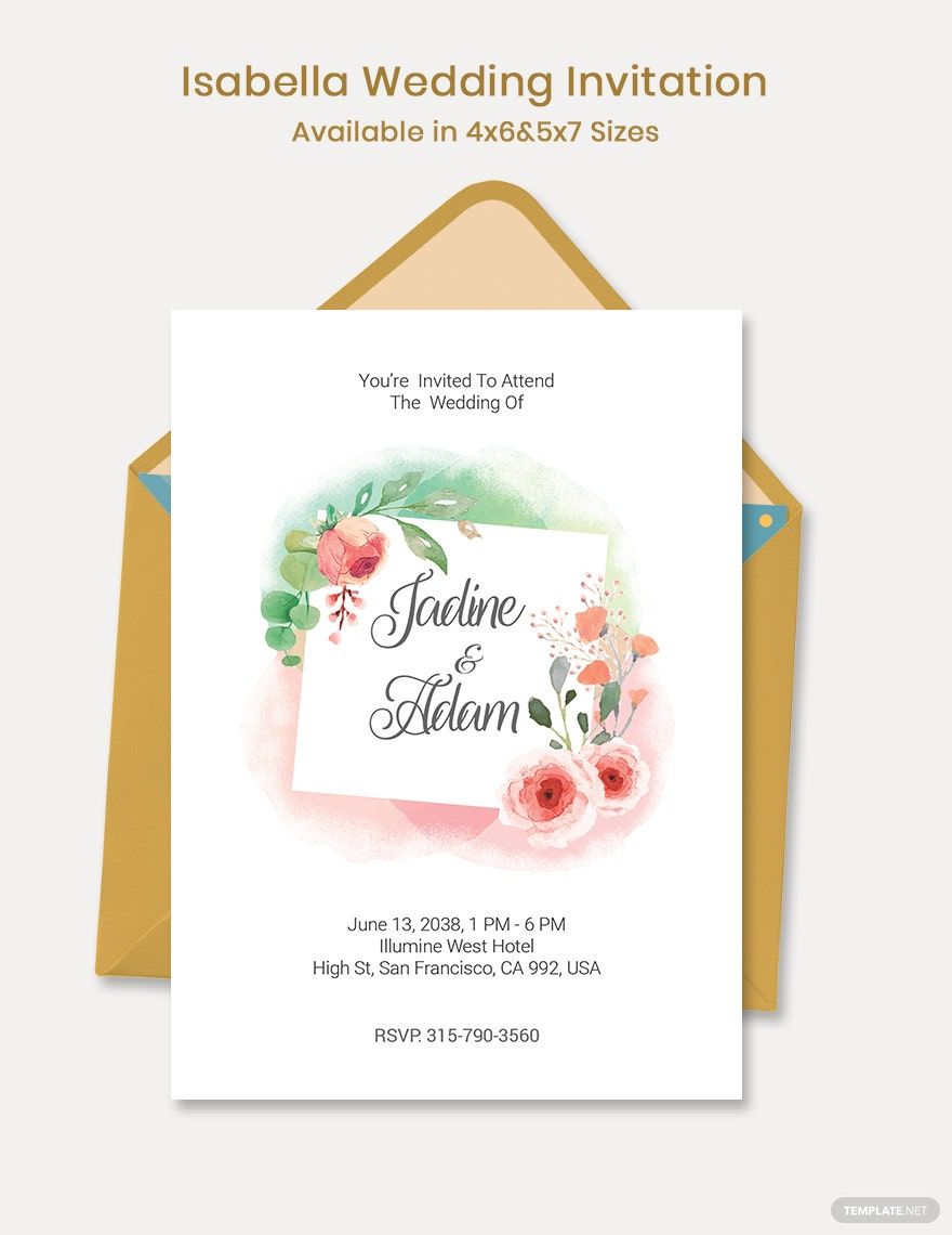 Isabella Wedding Invitation Template