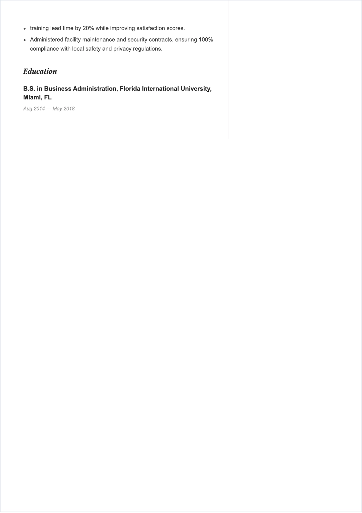 Free Office Manager ATS Resume Summary Template, AI Resume Builder