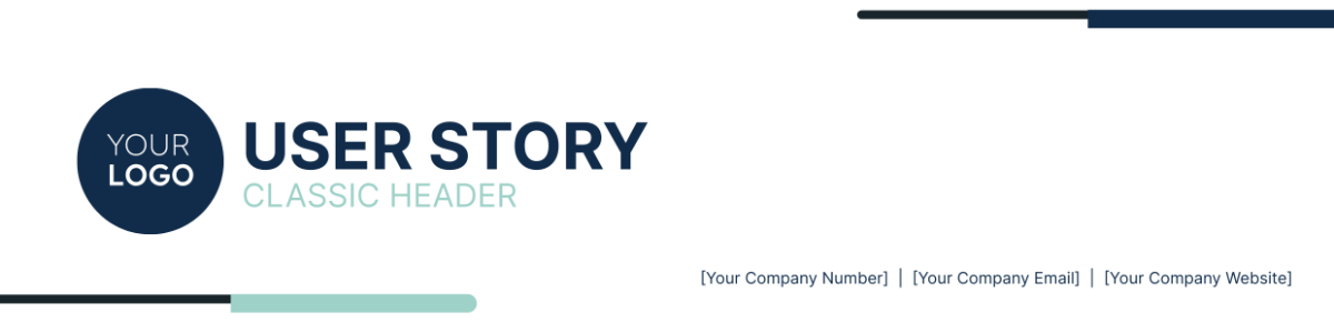 User Story Classic Header Template