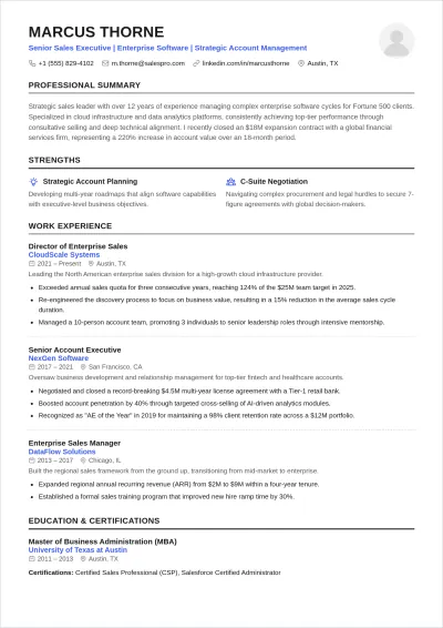 Free Sales ATS Resume Summary Template, AI Resume Builder