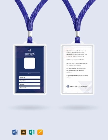 publisher id card template free download