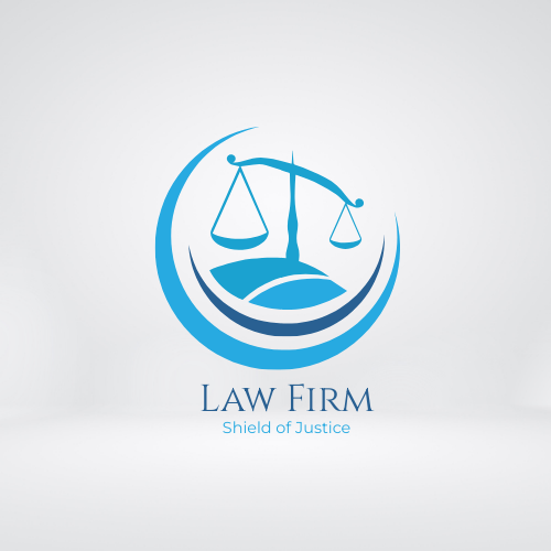 Free Law Firm Shield of Justice Logo Template