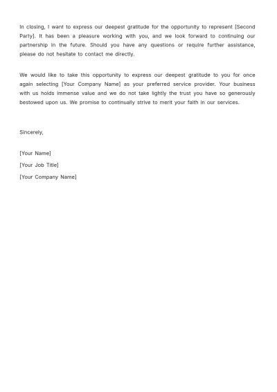 Free Law Firm Goodwill Letter Template to Edit Online