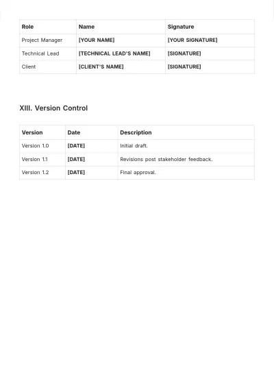 Free Dashboard Product Requirements Document Template to Edit Online