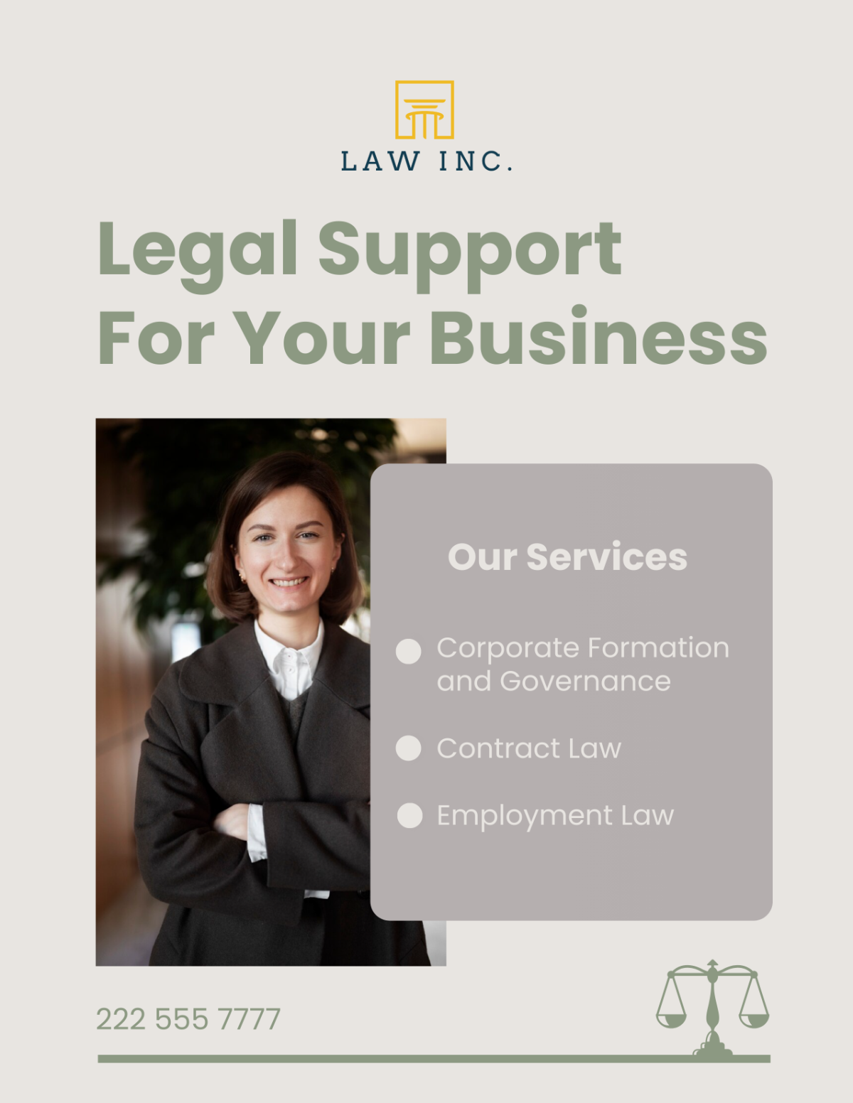 Law Firm Business Flyer Template