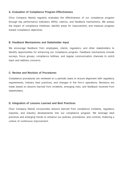 Free Law Firm Compliance Monitoring Procedure Template to Edit Online