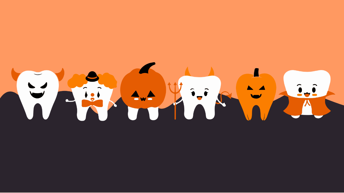 Free Halloween Dental Background